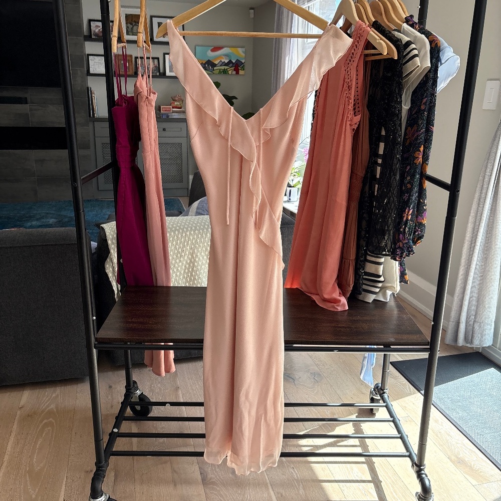 Wilfred Aritzia Pink midi dress (Size S)